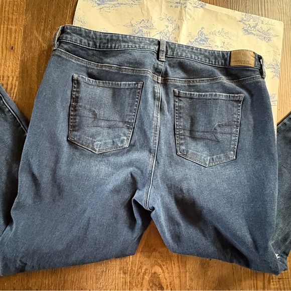 American Eagle Outfitters Dark Blue Skinny Jeans Dream Jean Hi- Rise Jegging 18 - Picture 3 of 7
